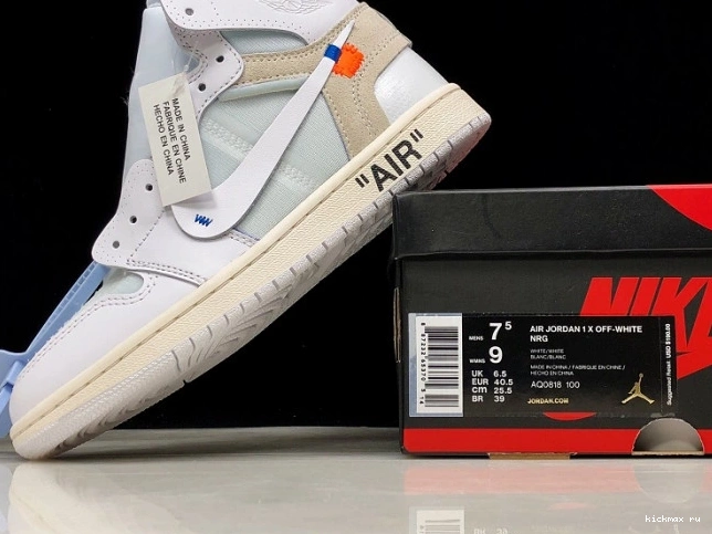 Rep Jordan AQ0818-100 White Retro High Air 1 Off-White 0816
